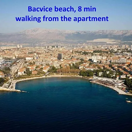 Zenta With Terrace And Sea View, 4 Min Walk To The * Split